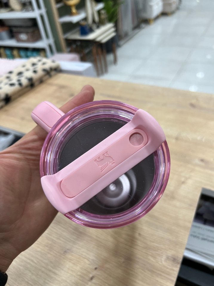 Pastel Pembe Stanley Termos Bardak - Görsel 3