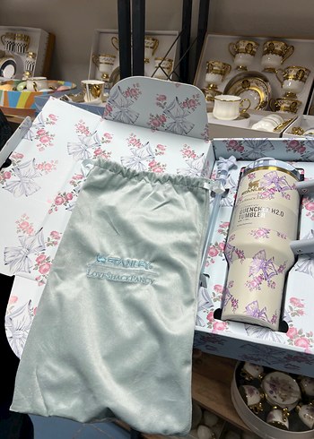 Çiçek Desenli Çocuk Termos Bardak - Görsel 2