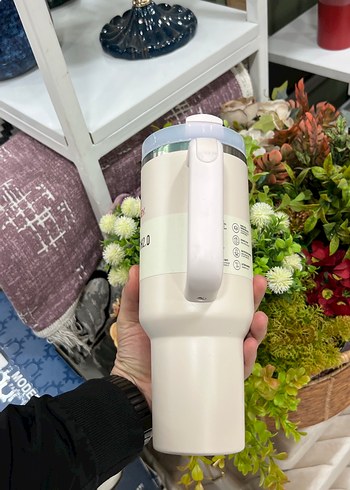 Stanley Quencher 2.0 Beyaz Termos Bardak - Görsel 3