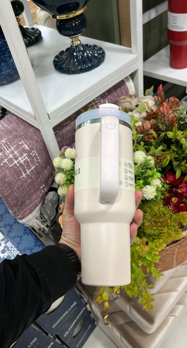 Stanley Quencher 2.0 Beyaz Termos Bardak - Görsel 3