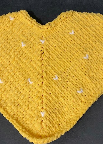 Kız Çocuk Sarı Nakışlı Panço - Görsel 2