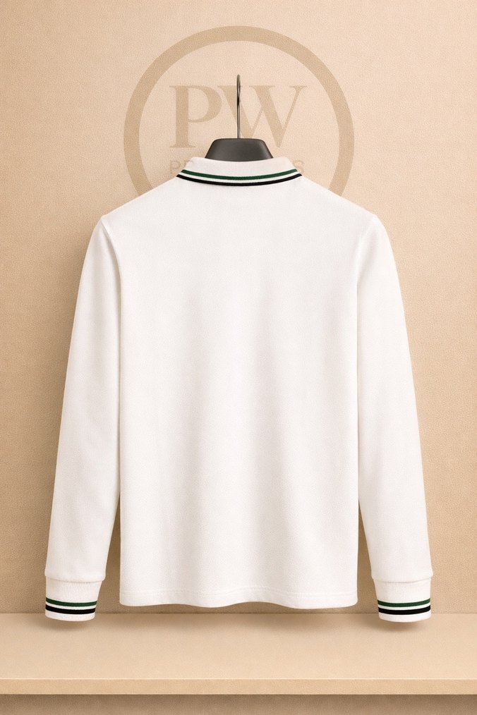 Lacoste Beyaz Uzun Kollu Polo Tişört - Görsel 2