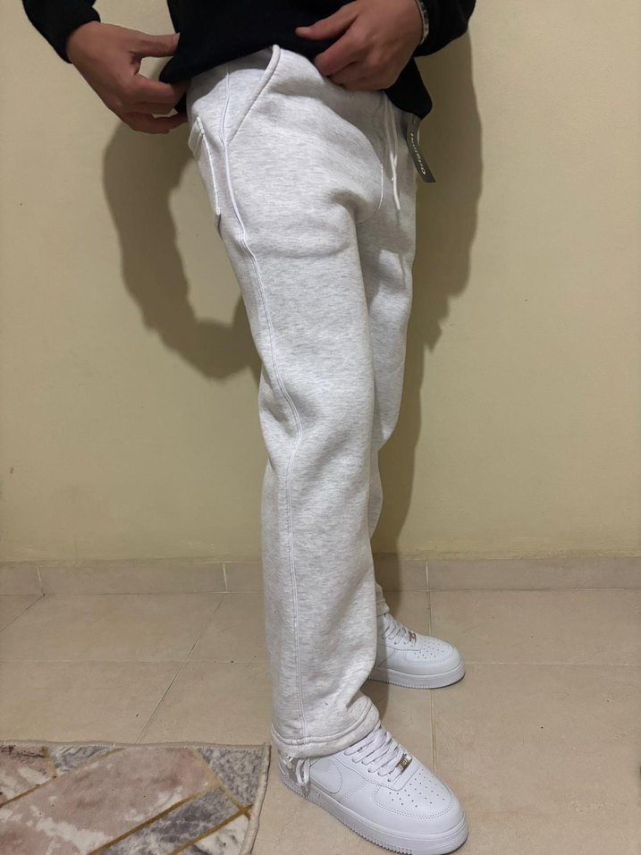 Gri Rahat Kesim erkek  Eşofman Altı - Görsel 2