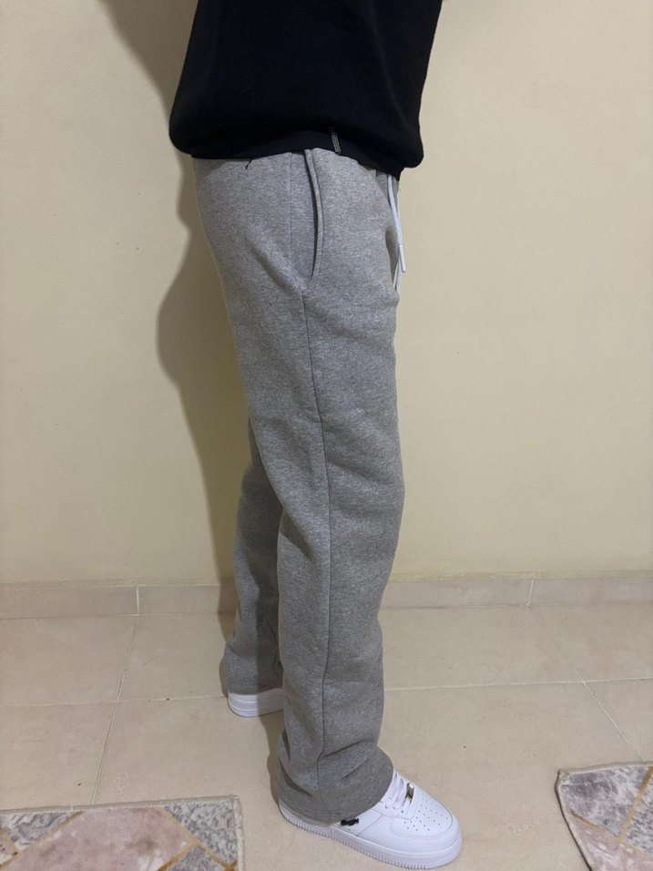 Gri Rahat Kesim Erkek Eşofman Altı - Görsel 3