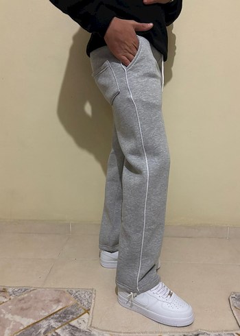 Gri Rahat Kesim Erkek Eşofman Altı - Görsel 2