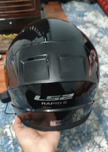 Parlak Siyah LS2 Biker Kask m beden - Görsel 3