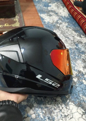Parlak Siyah LS2 Biker Kask m beden - Görsel 4