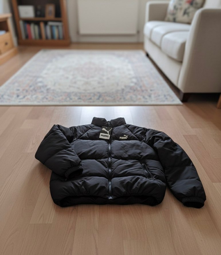 Siyah Puma Erkek Şişme Mont - Görsel 2