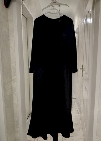 Siyah Uzun Kollu Salaş Kadın Elbise - Görsel 2