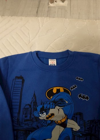 Batman Baskılı Mavi Erkek Çocuk Eşofman Takımı - Görsel 2