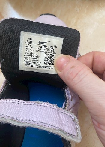 Nike Kız Çocuk lila Spor Ayakkabı Cırt Cırtlı