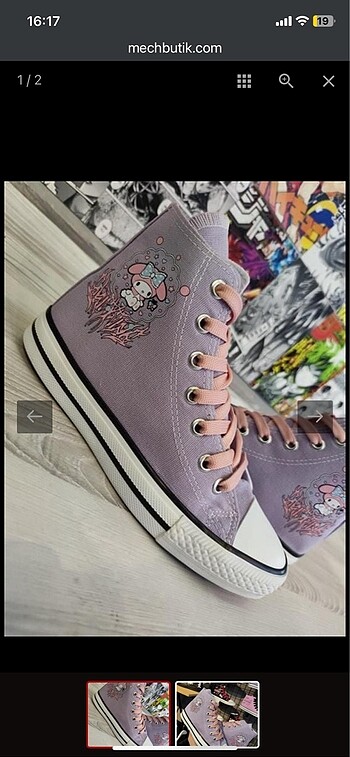 My melody baskılı sneaker