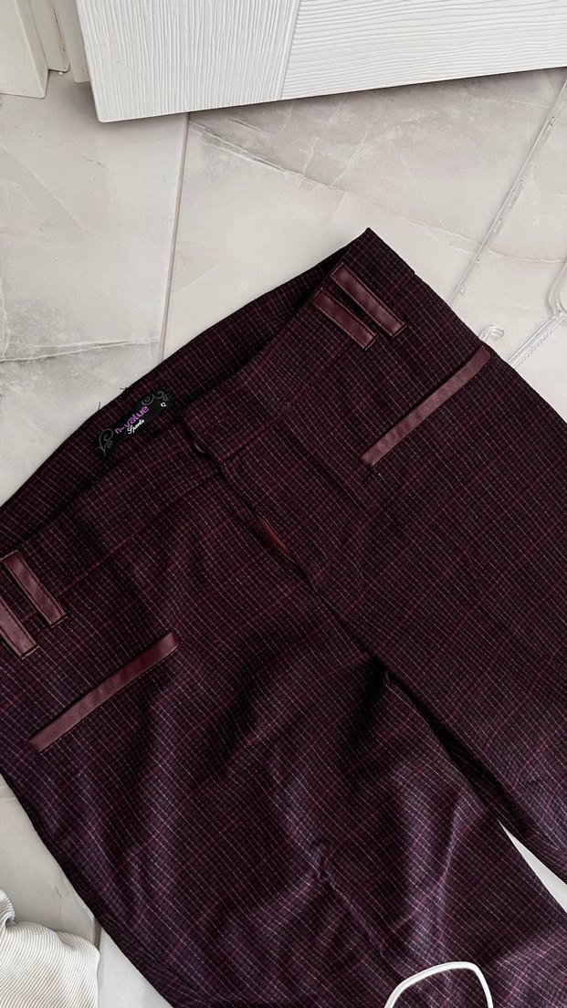 Bordo pantolon - Görsel 3