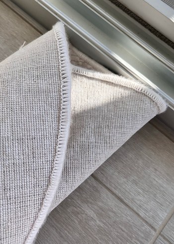 Gri Beyaz Yılan Desenli Yuvarlak Halı - Görsel 3