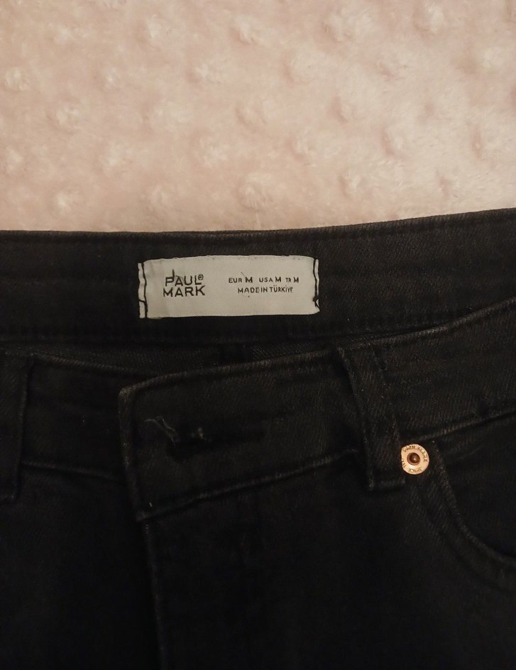 Paul Mark Siyah Kadın Denim Pantolon - Görsel 3