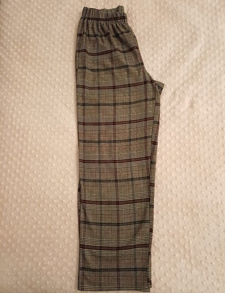 Karol Kahverengi Kareli Kumaş Pantolon - Görsel 4