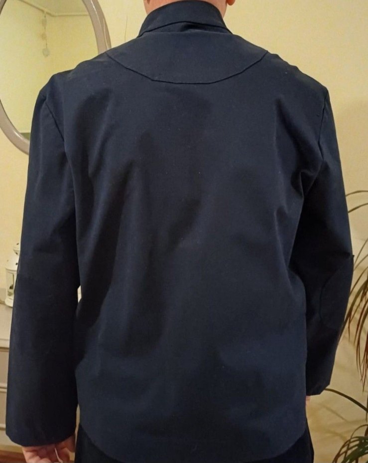 Lacivert Erkek Kanvas Kumaş Ceket - Görsel 3