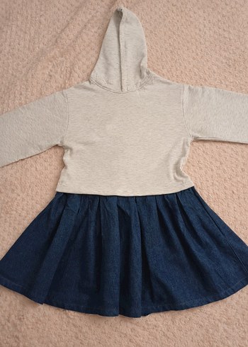 Kız Çocuk Pileli Etekli Elbise - Görsel 2