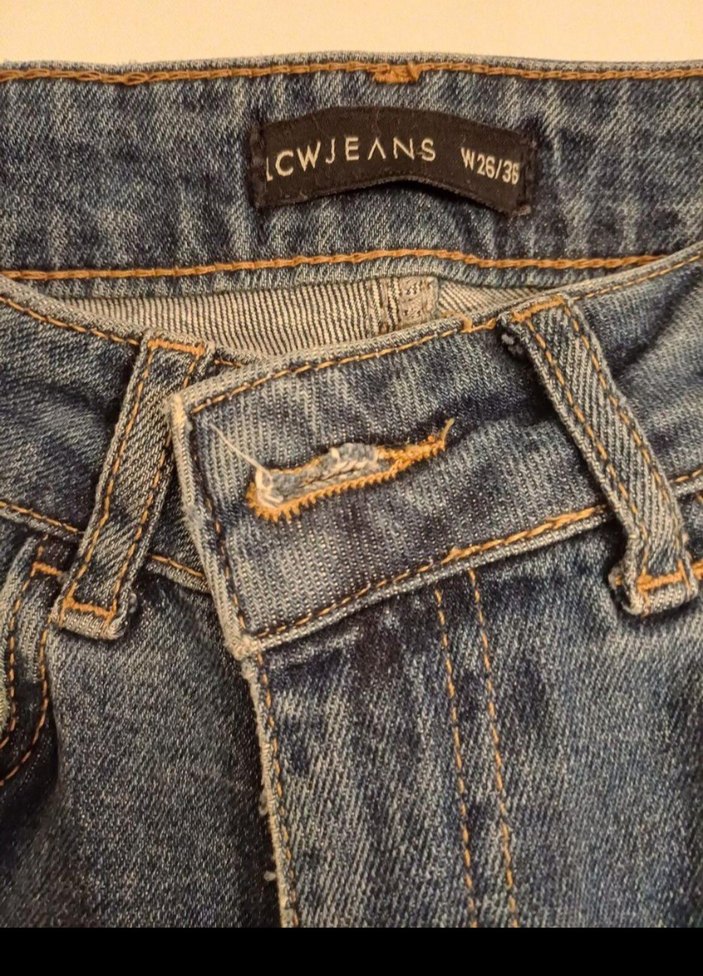 Kadın Lacivert Normal Boy Denim Pantolon - Görsel 3