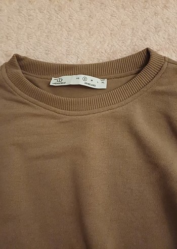 Kadın Kahverengi Salaş Sweatshirt - Görsel 3