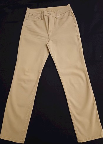 Bej Süet Kadın Boy Jean S- M Beden - Görsel 4