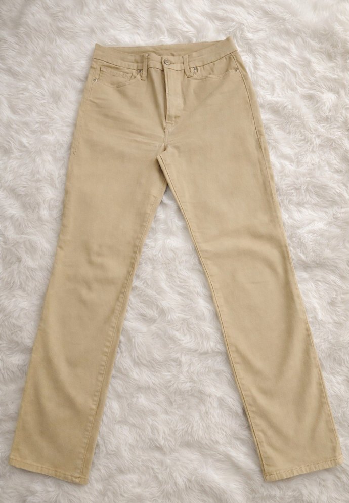 Bej Süet Kadın Boy Jean S- M Beden - Görsel 2