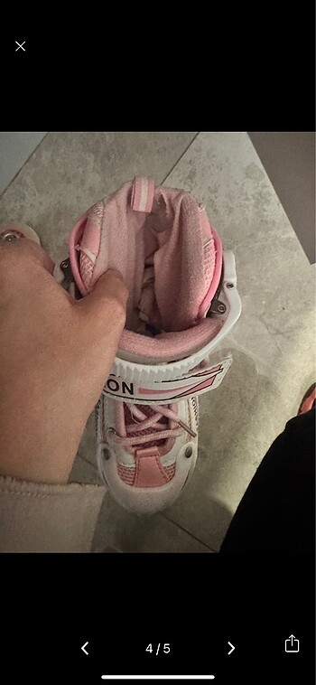  Beden pembe Renk Kız çocuk paten 30-33 numara ayarlanabilir