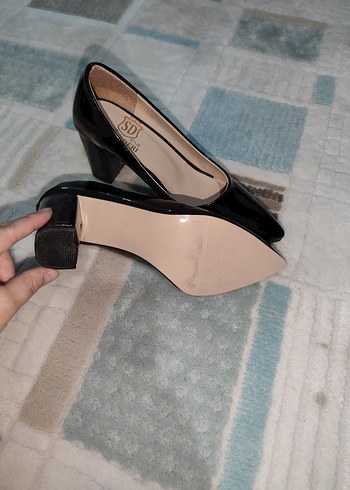 Siyah Rugan Kadın Topuklu - Görsel 3