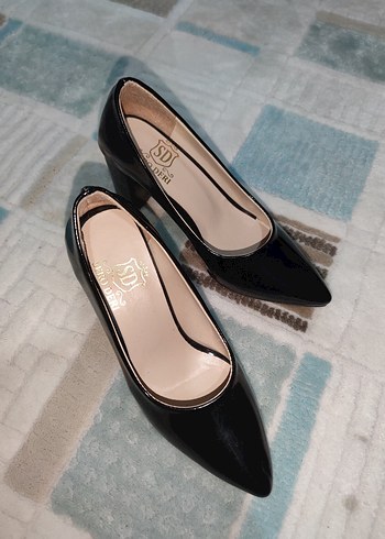 Siyah Rugan Kadın Topuklu - Görsel 4