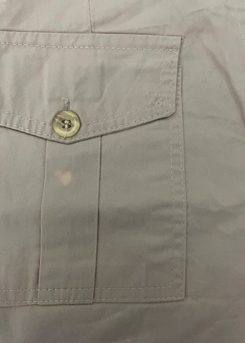 vintage camel şort - Görsel 4