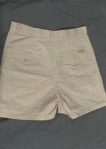 vintage camel şort - Görsel 2