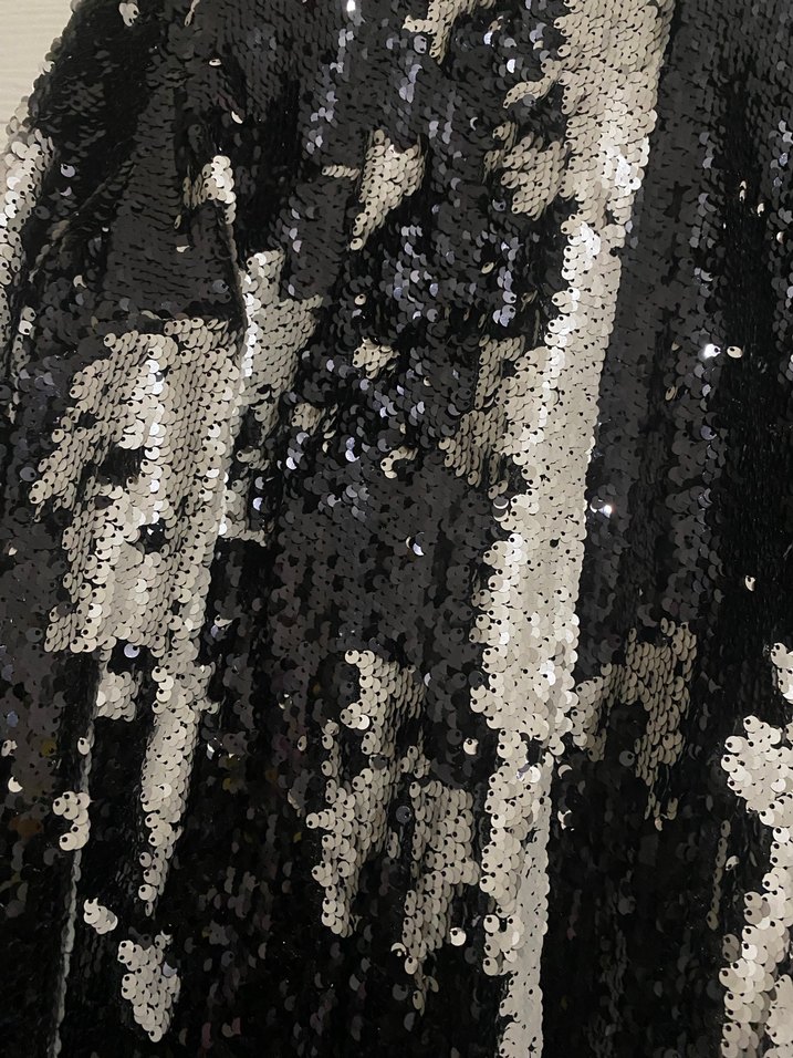 Payetli Siyah Mini Kadın Ceket - Görsel 2