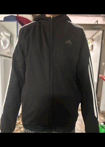 Adidas Siyah Fermuarlı Erkek Sweatshirt - Görsel 2