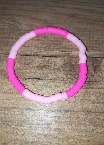 Pembe Boncuklu çocuk 7/13 yaş Bileklik Seti - Görsel 3