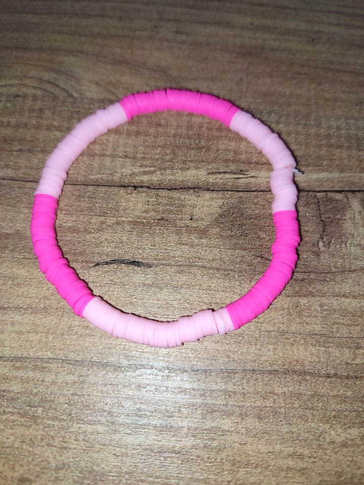 Pembe Boncuklu çocuk 7/13 yaş Bileklik Seti - Görsel 3