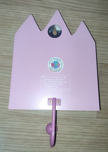 Pembe Pastel Ahşap Prenses Kalesi Askısı - Görsel 2