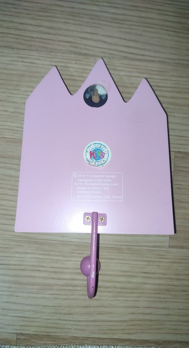 Pembe Pastel Ahşap Prenses Kalesi Askısı - Görsel 2