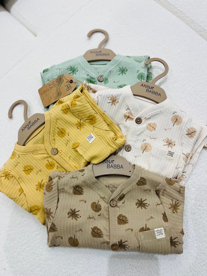 Bebek Erkek Uzun Kollu Pamuklu Bohem Takım - Görsel 2