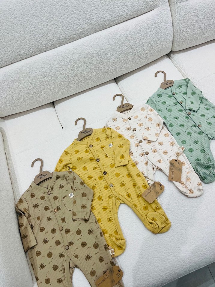 Bebek Erkek Uzun Kollu Pamuklu Bohem Takım - Görsel 3