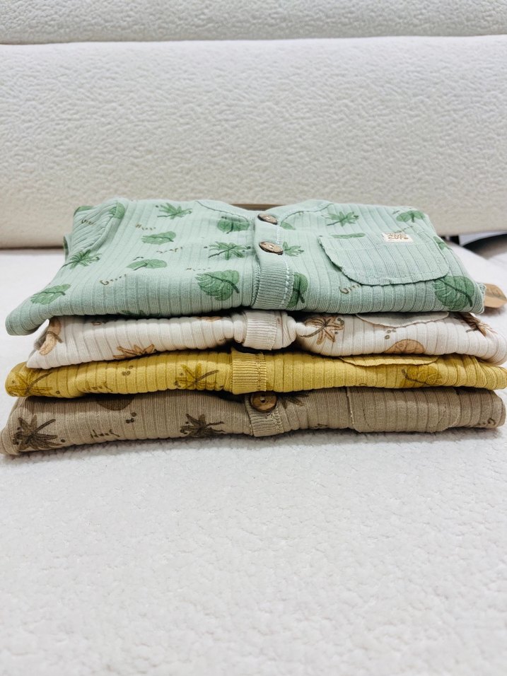 Bebek Erkek Uzun Kollu Pamuklu Bohem Takım - Görsel 4