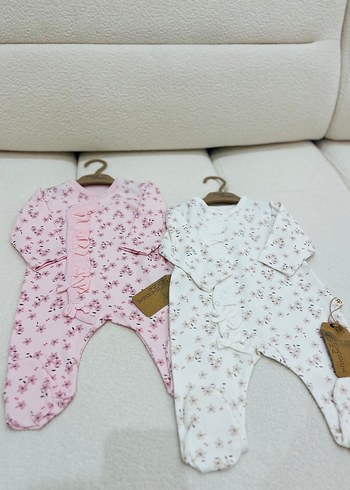 Çiçek Desenli Kız Bebek Kısa Kollu Takım - Görsel 5