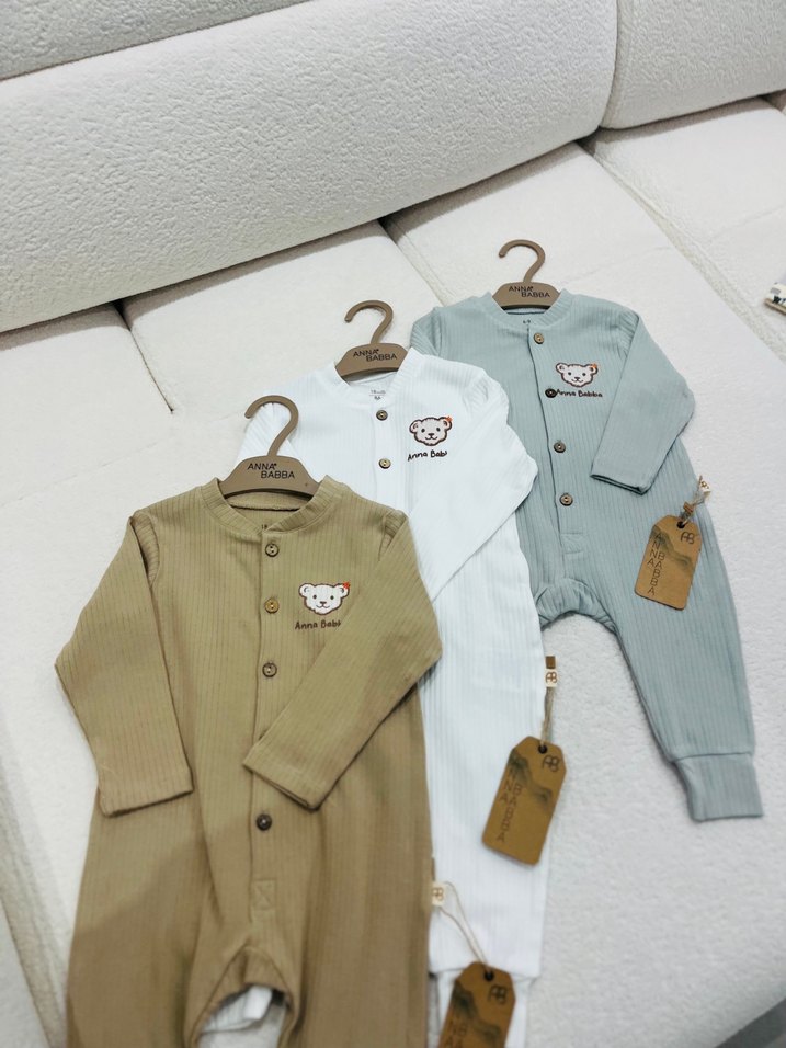 Uzun Kollu Örgü Erkek Bebek Takımı - Görsel 4