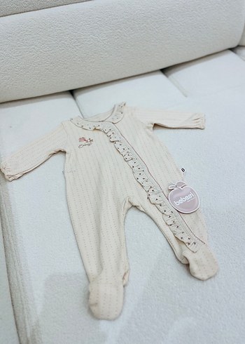 Nakışlı, Uzun Kollu, Örgü Bebek Kız Body - Görsel 3