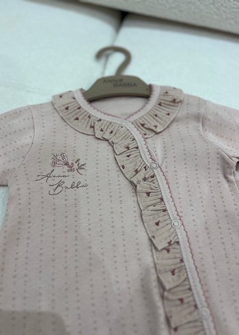 Nakışlı, Uzun Kollu, Örgü Bebek Kız Body - Görsel 9