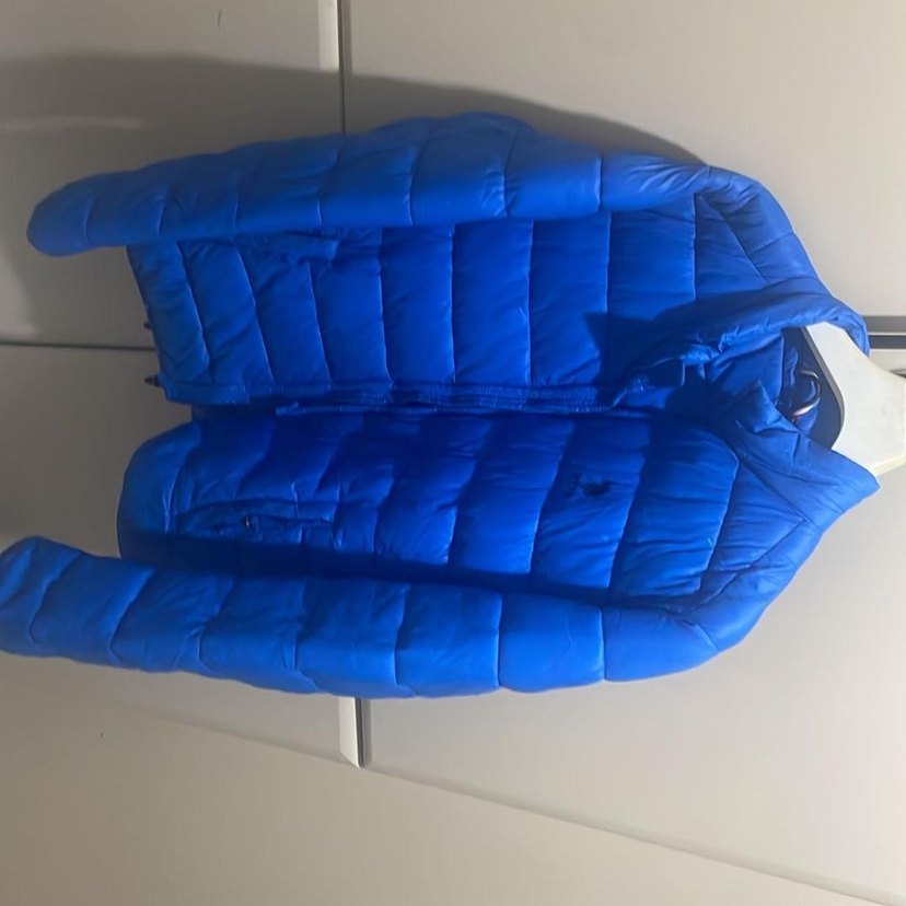 Erkek  Çocuk Mavi Kapüşonsuz Mont - Görsel 2