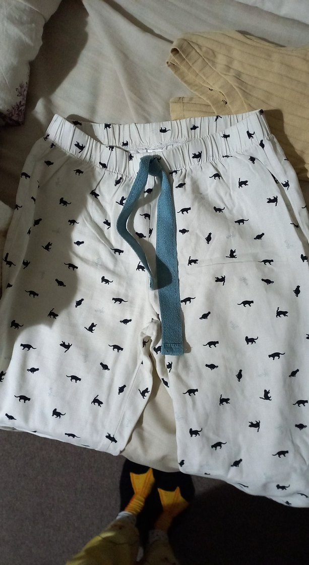 Baskılı, Pamuklu Pijama Takımı, Rahat Kesim - Görsel 4