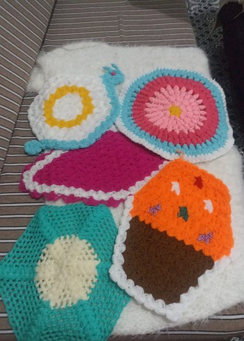 Renkli El Örgüsü Banyo Süngerleri - Görsel 2