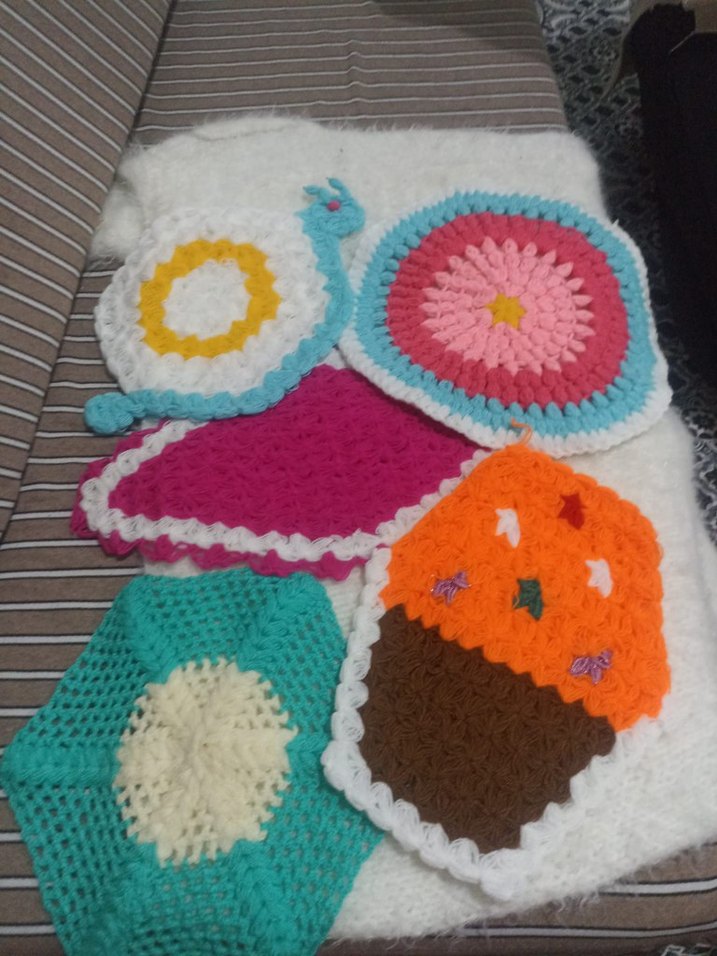 Renkli El Örgüsü Banyo Süngerleri - Görsel 2