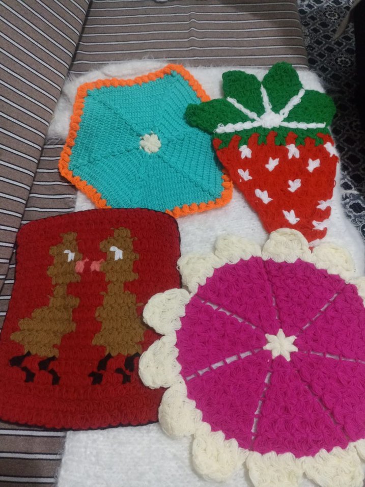 Renkli El Örgüsü Banyo Süngerleri - Görsel 4