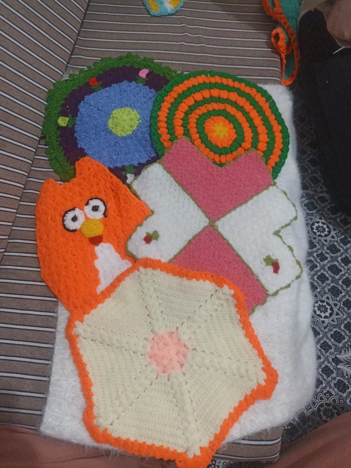 Renkli El Örgüsü Banyo Süngerleri - Görsel 3